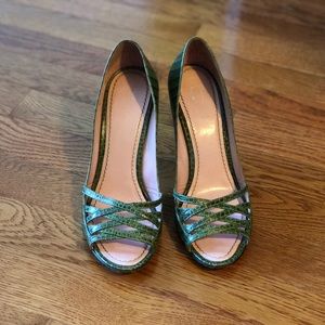 Dark Green Pumps